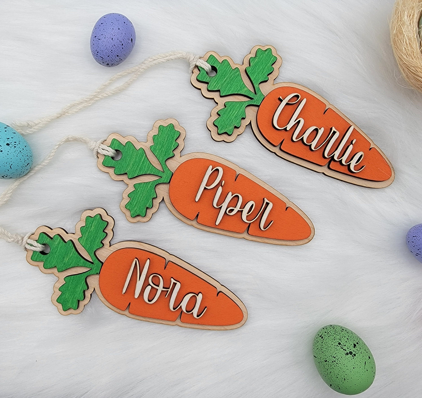 Easter Basket Carrot Tag