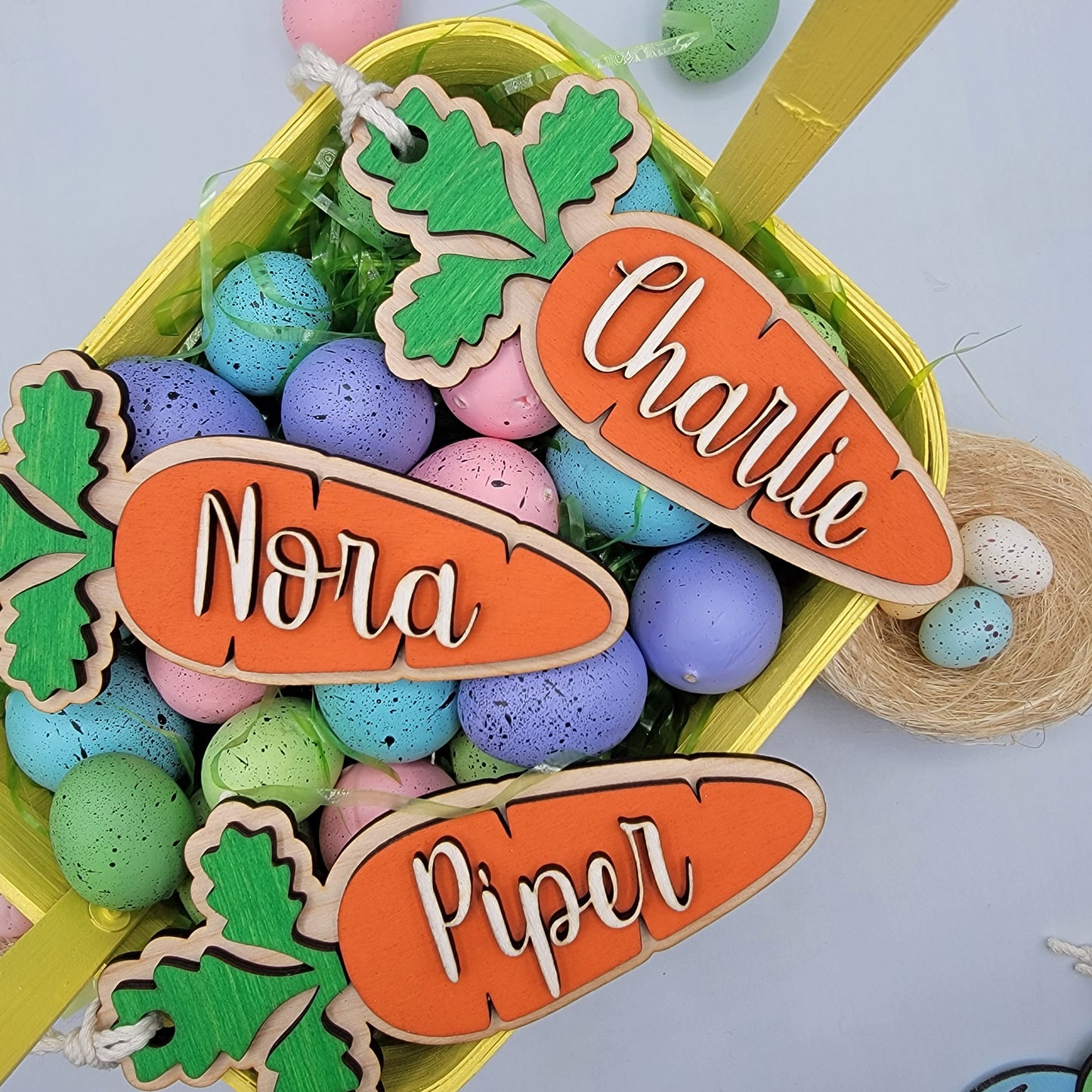 Easter Basket Carrot Tag