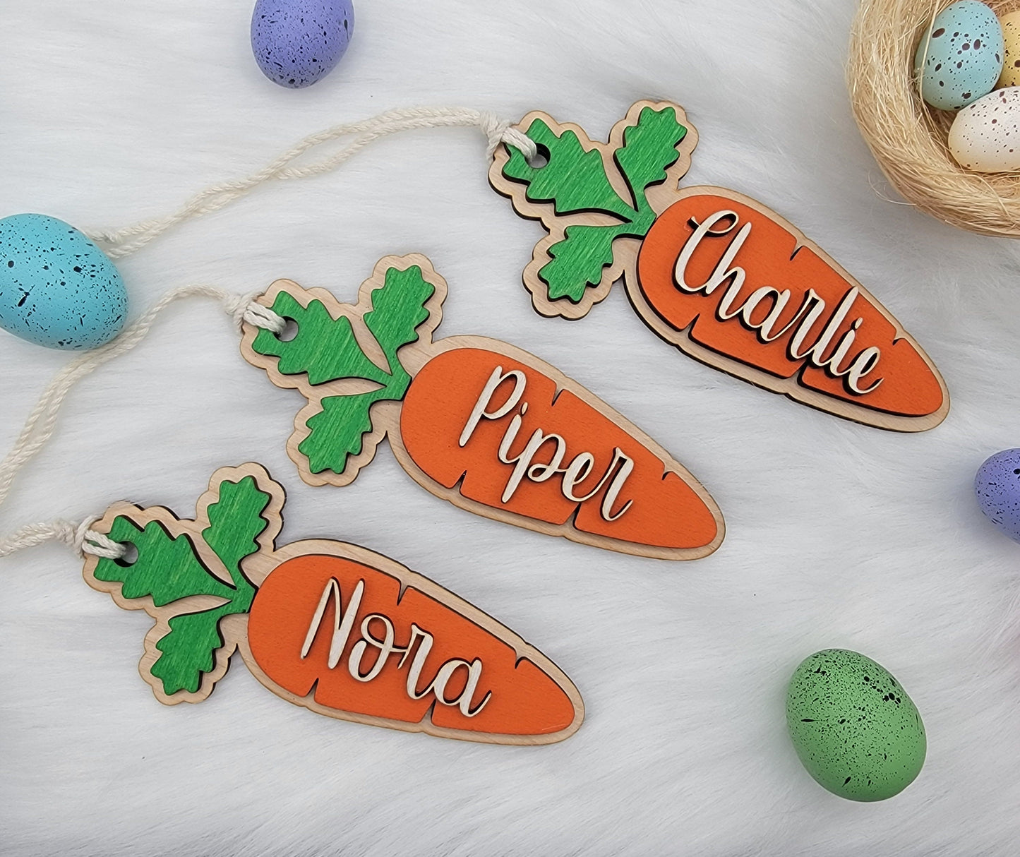 Easter Basket Carrot Tag