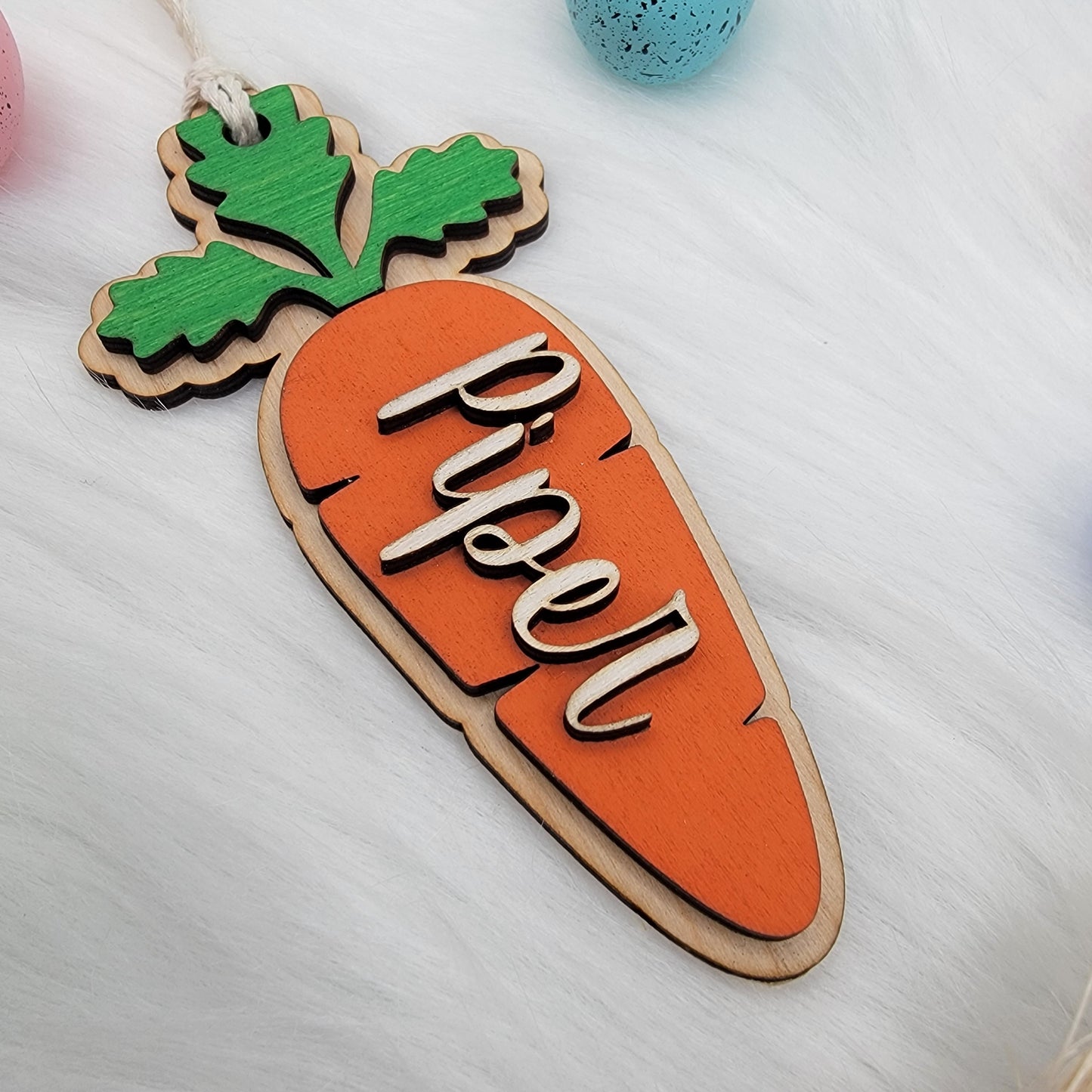 Easter Basket Carrot Tag