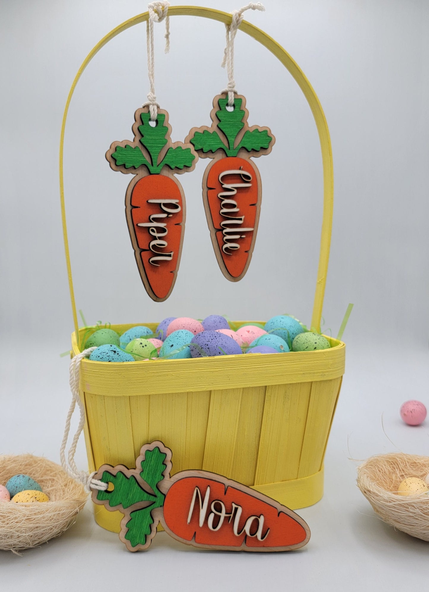 Easter Basket Carrot Tag
