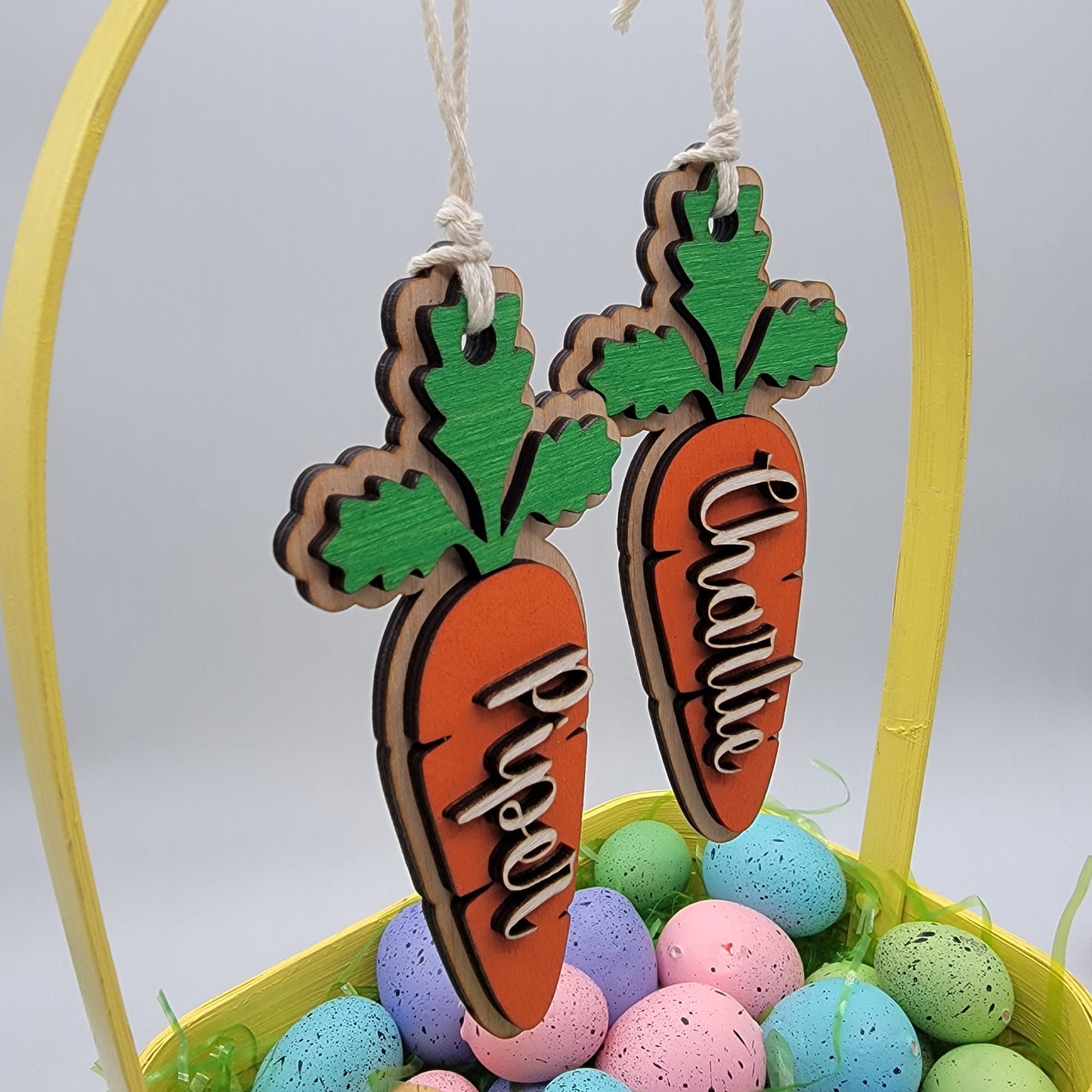 Easter Basket Carrot Tag