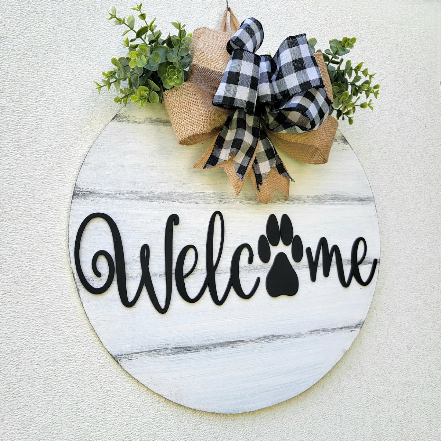 Welcome Paw Door Hanger