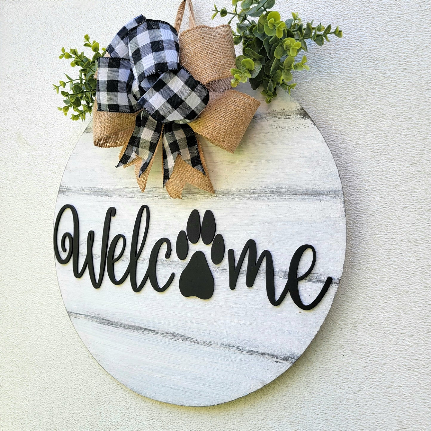 Welcome Paw Door Hanger