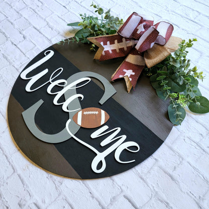 Football Welcome Door Hanger