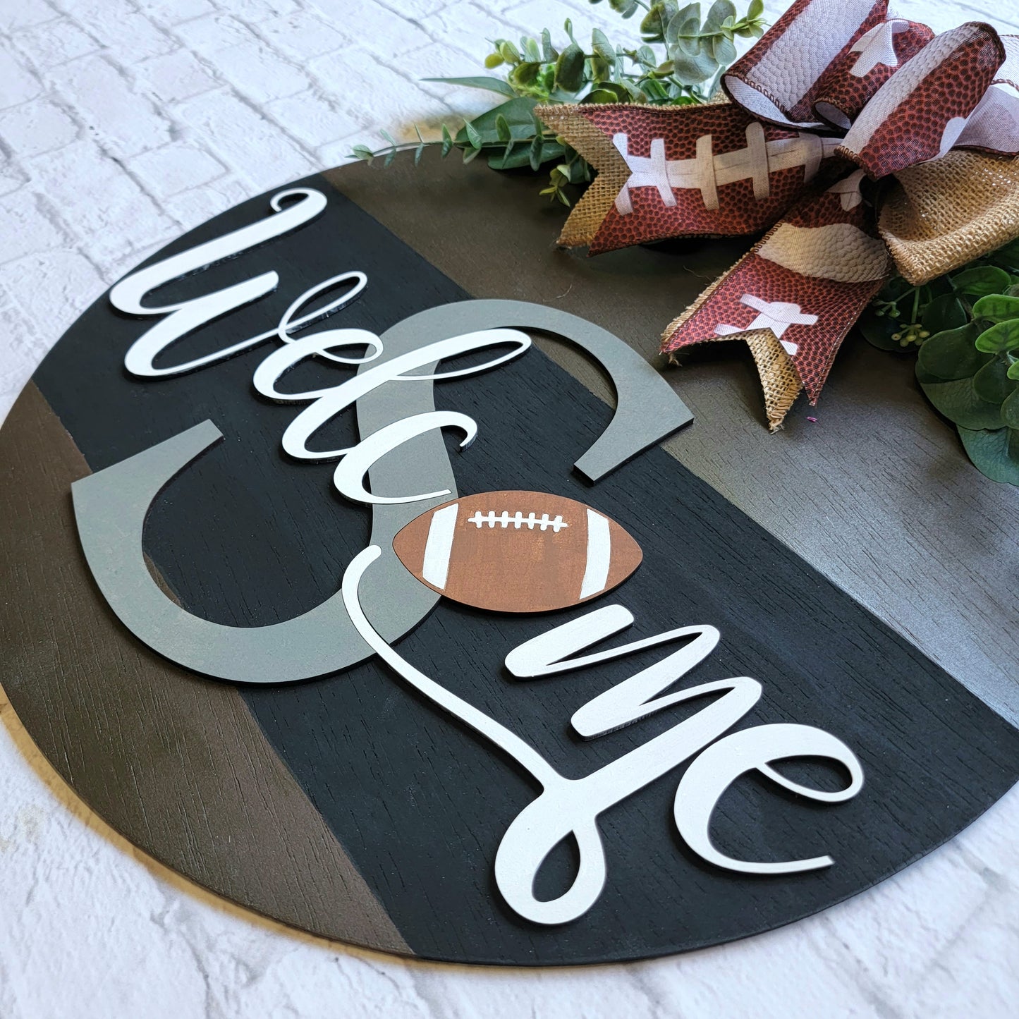 Football Welcome Door Hanger