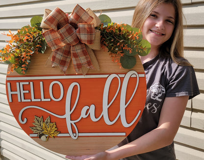 Hello Fall Door Hanger