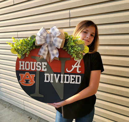 House Divided Football Door Hanger