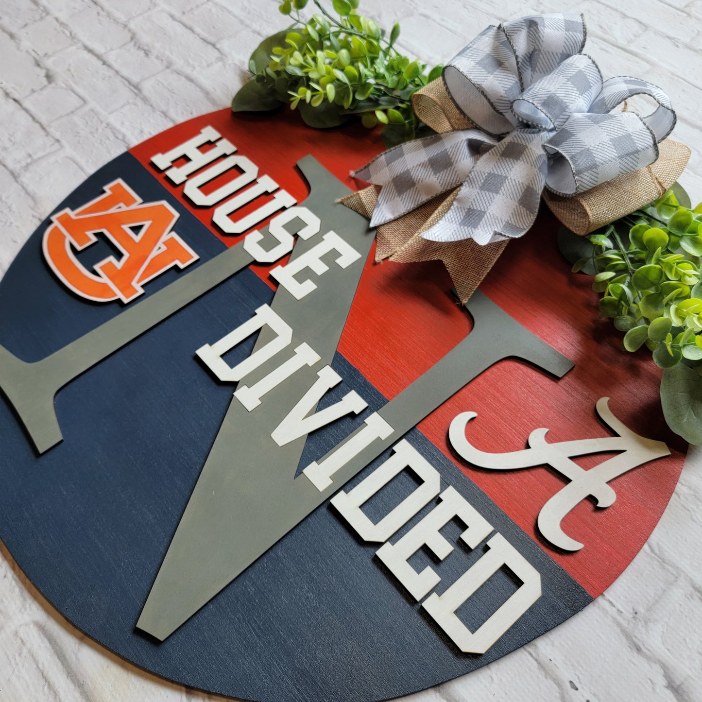 House Divided Football Door Hanger