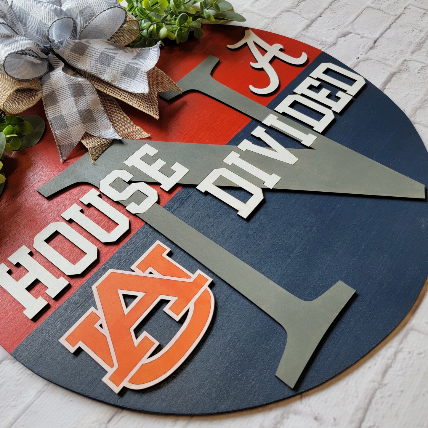 House Divided Football Door Hanger