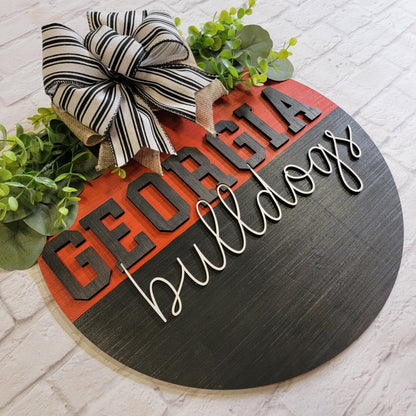 Georgia Bulldogs Football Door Hanger