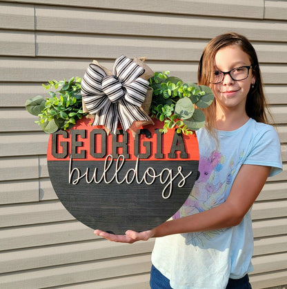 Georgia Bulldogs Football Door Hanger