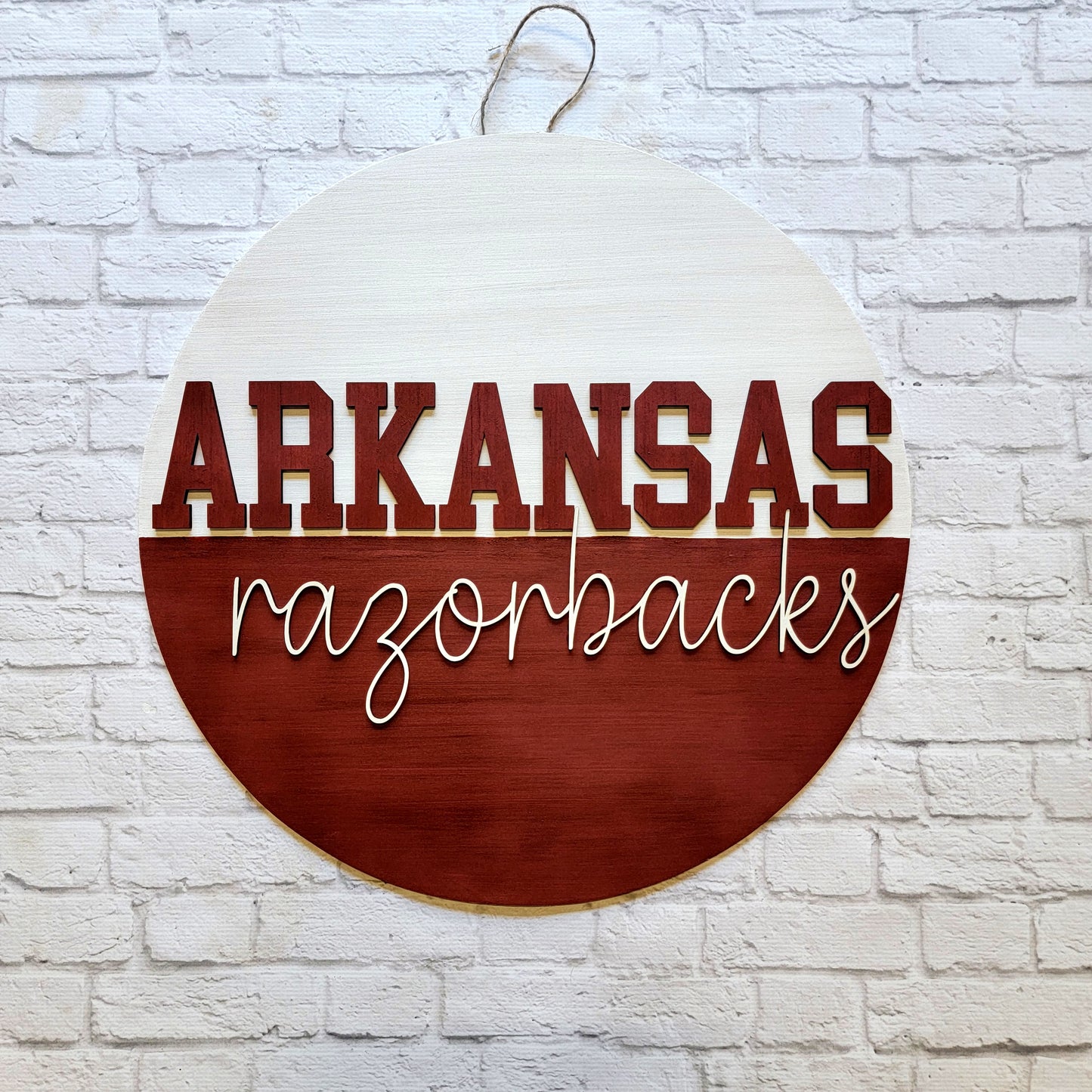 Arkansas Razorbacks Football Door Hanger