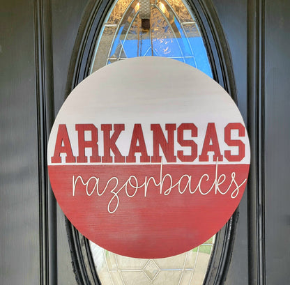 Arkansas Razorbacks Football Door Hanger