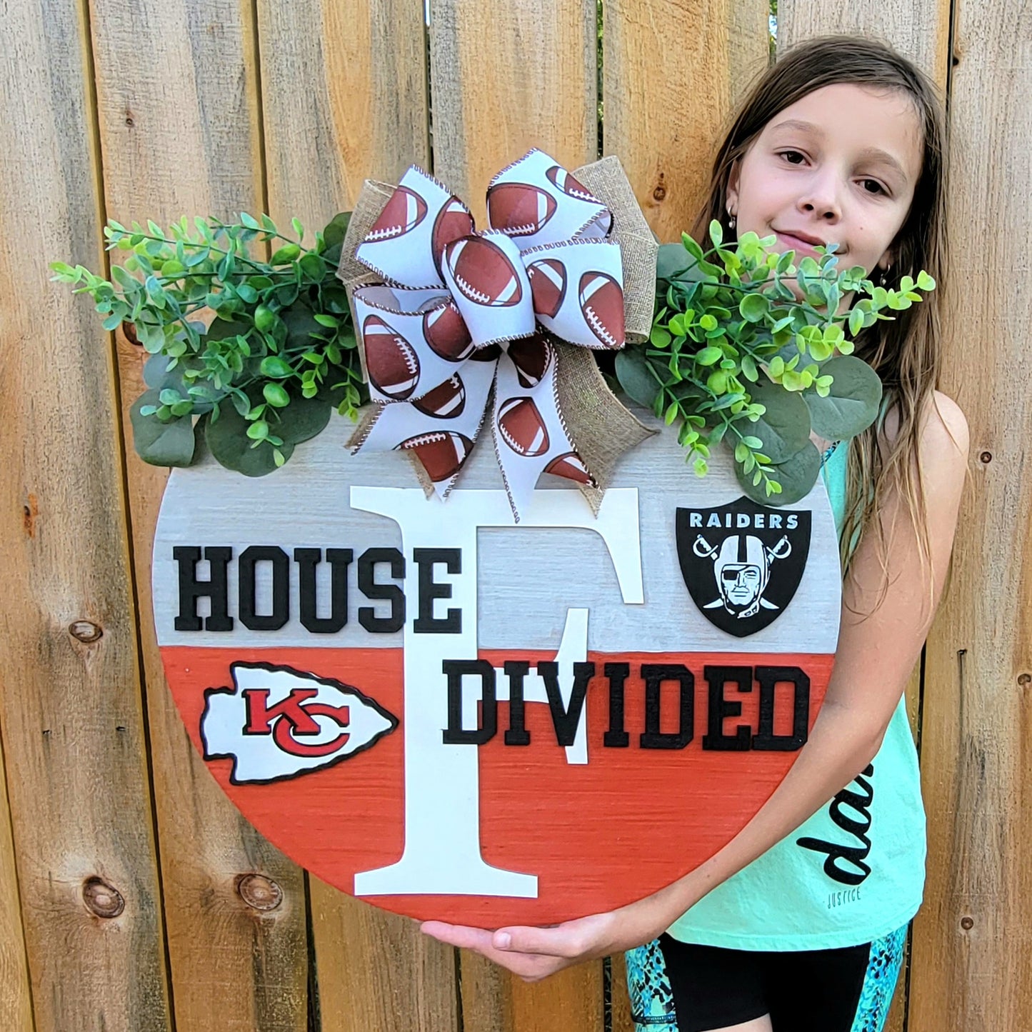 House Divided Football Door Hanger