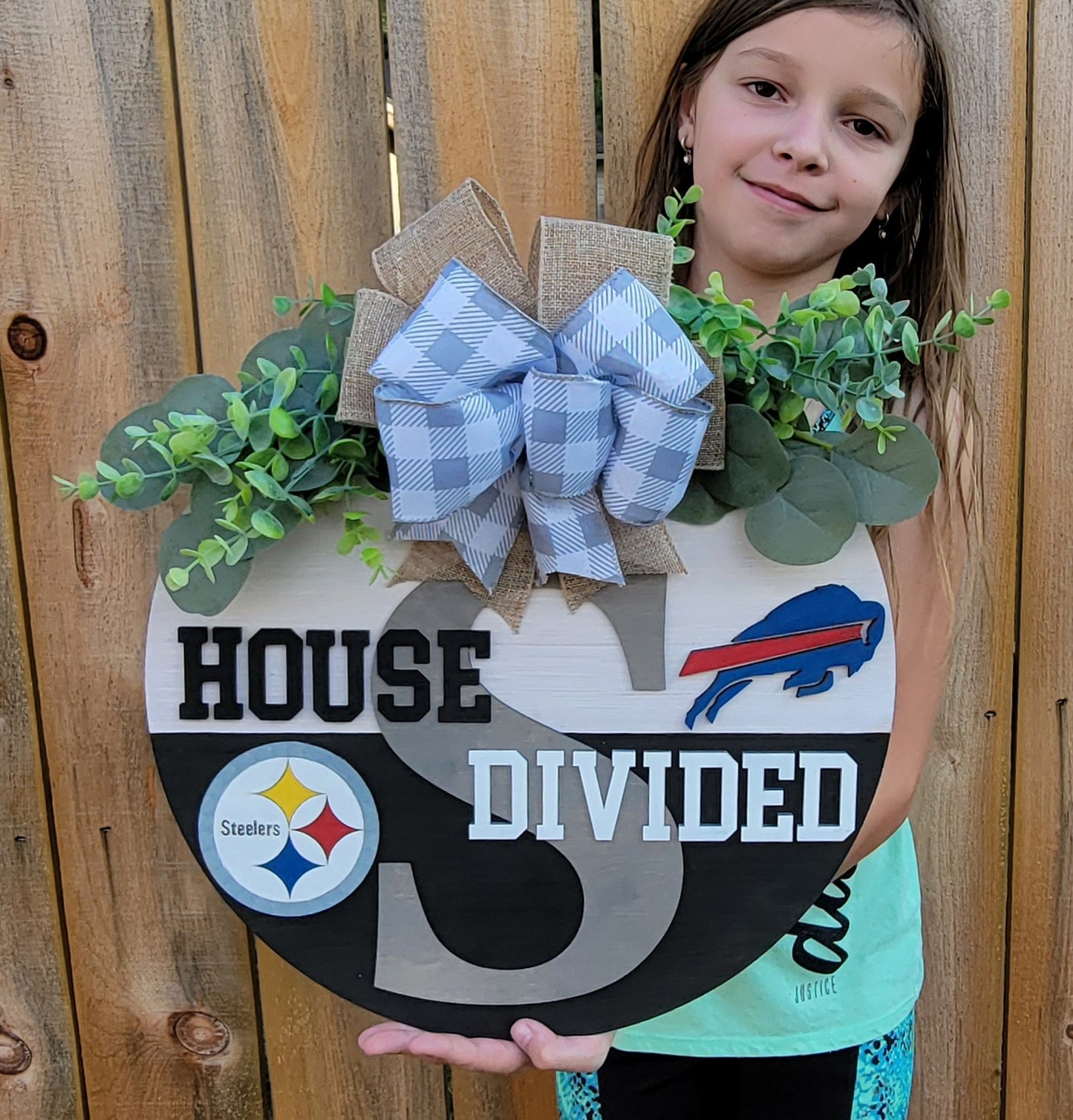 House Divided Football Door Hanger