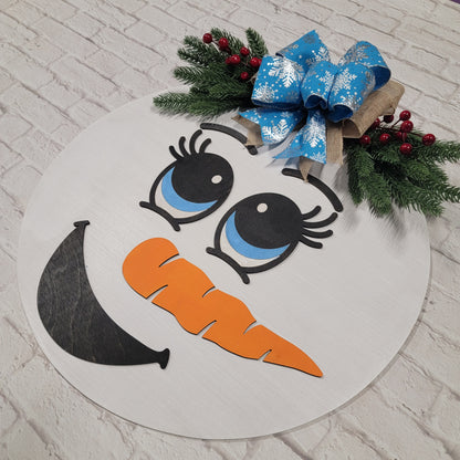 Snowman Door Hanger