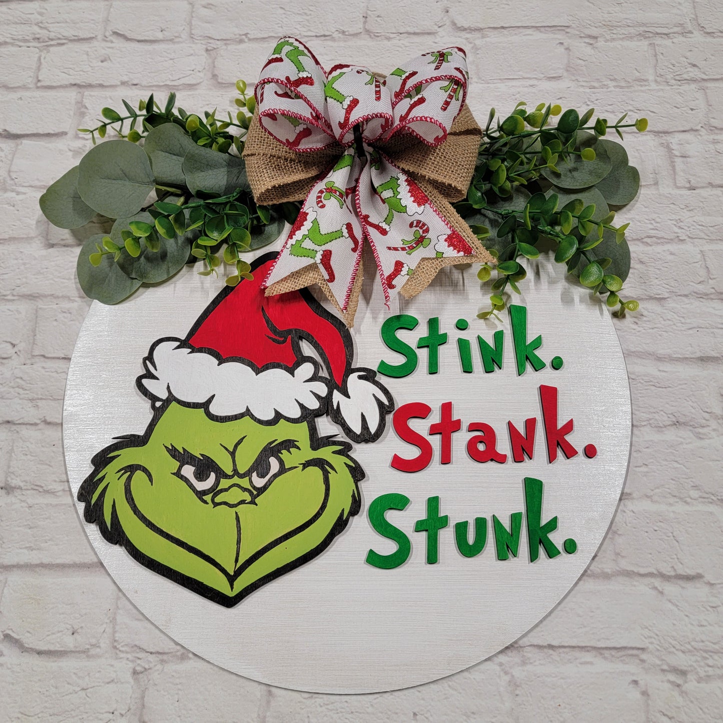 Grinch Stink Stank Stunk Door Hanger