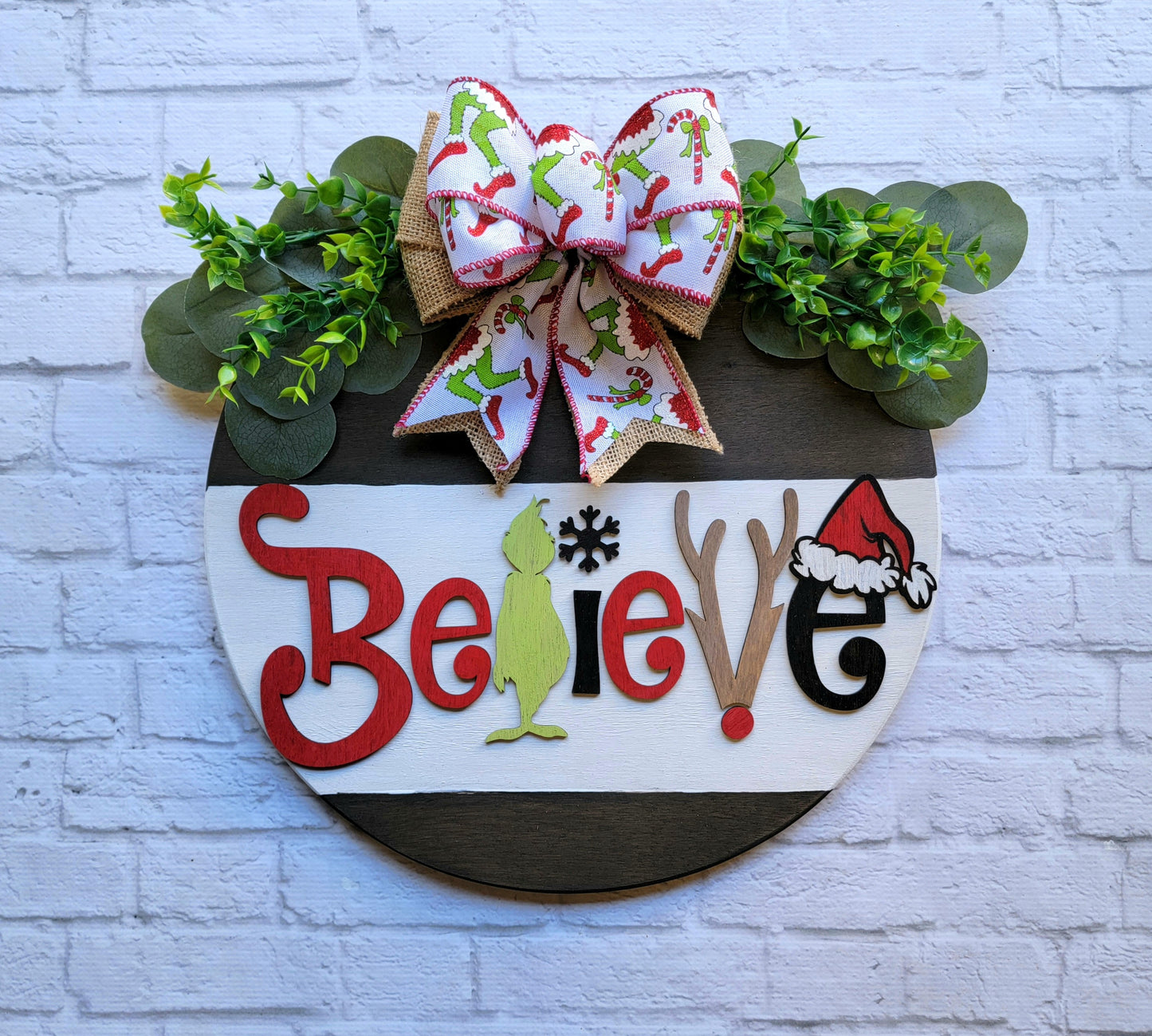 Grinch Believe Door Hanger