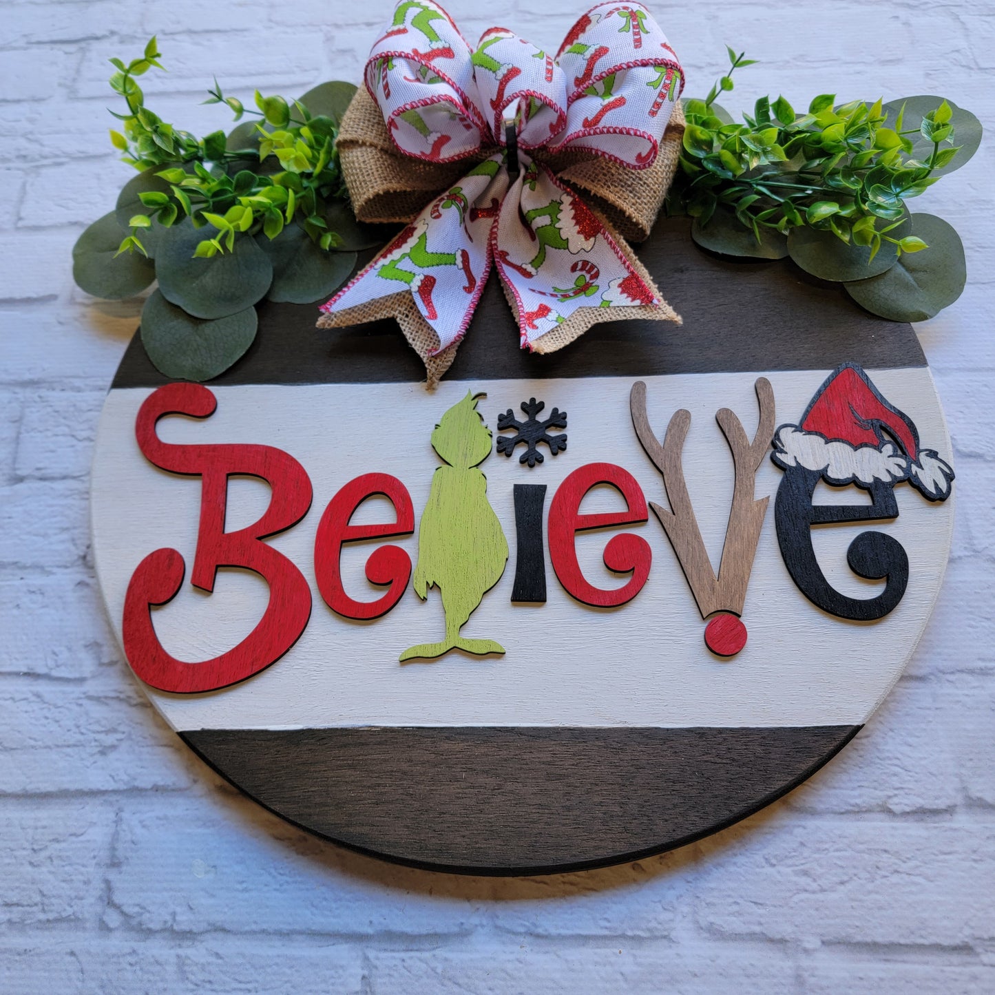 Grinch Believe Door Hanger