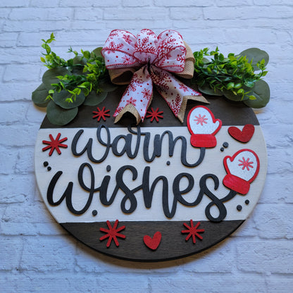 Warm Wishes Door Hanger