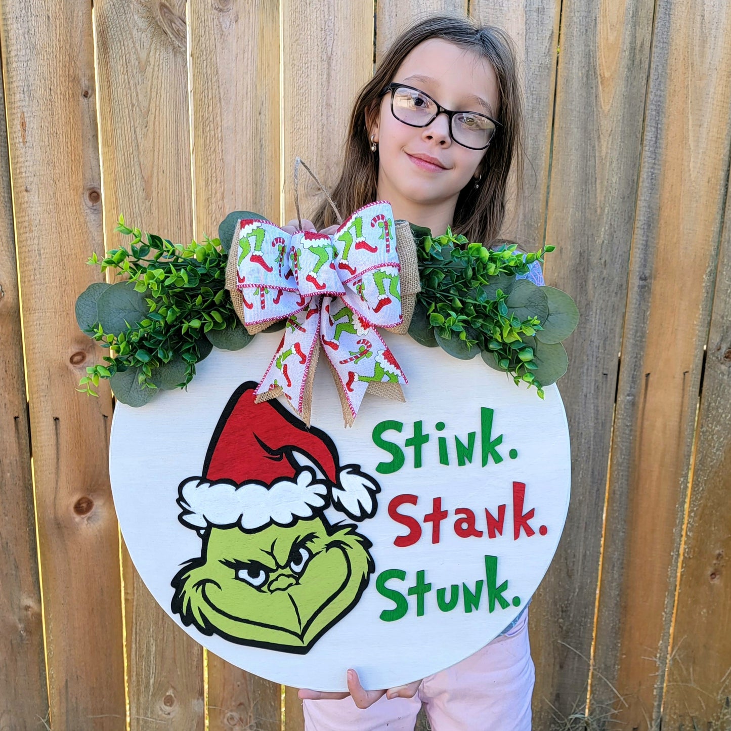 Grinch Stink Stank Stunk Door Hanger