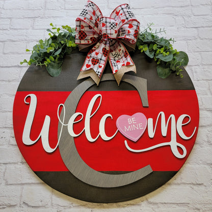 Welcome Valentine Door Hanger