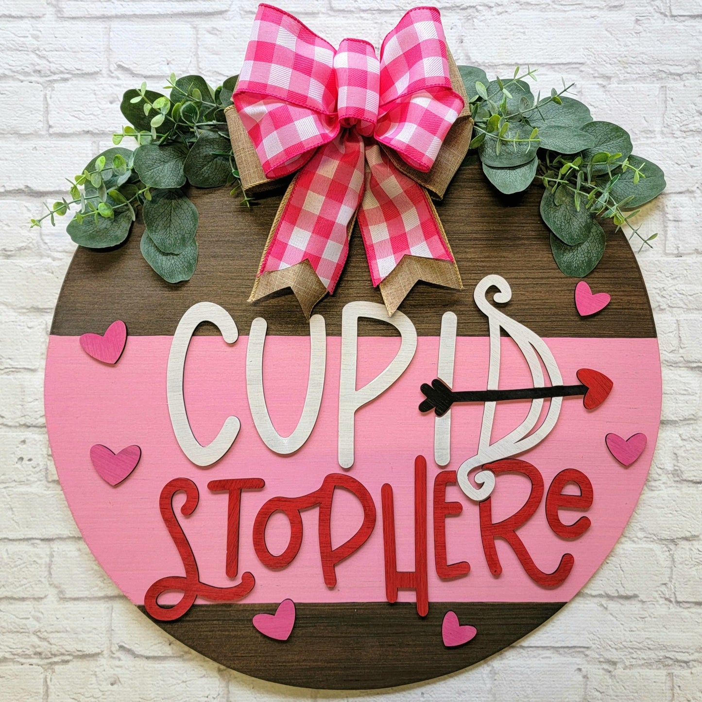 Cupid Stop Here Door Hanger