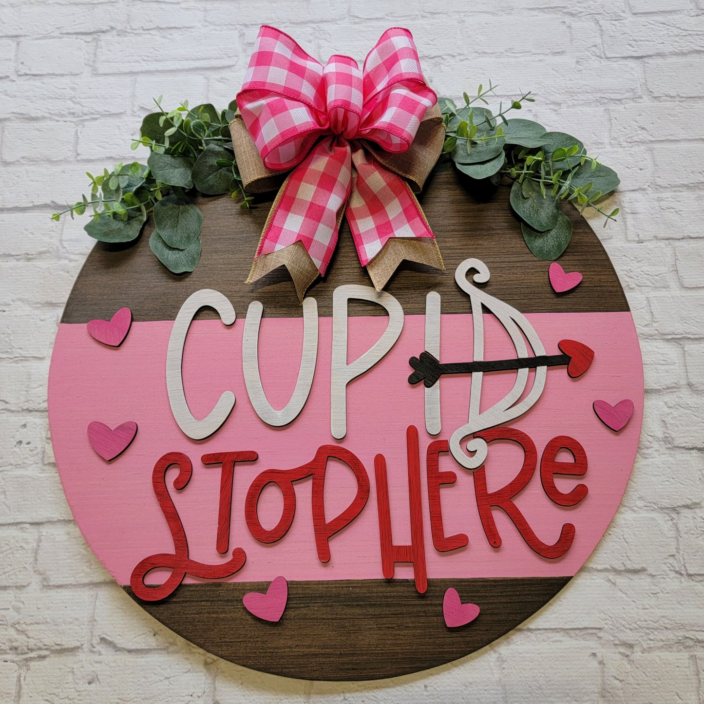 Cupid Stop Here Door Hanger