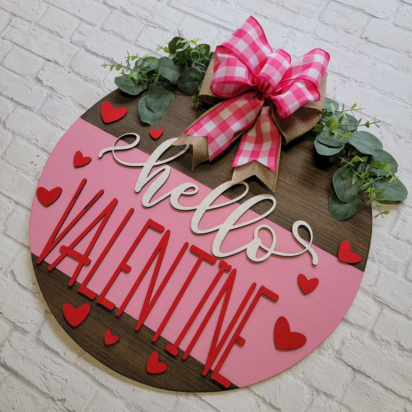 Hello Valentine Door Hanger