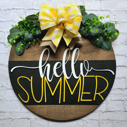 Hello Summer Door Hanger