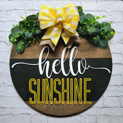 Hello Sunshine Door Hanger