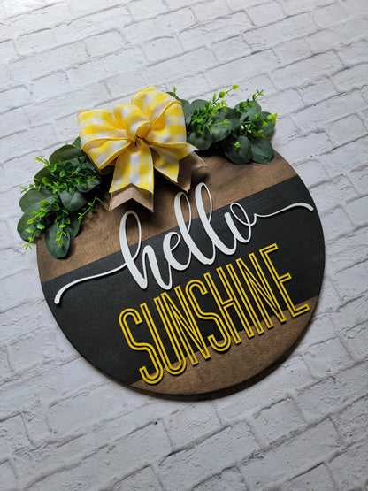 Hello Sunshine Door Hanger