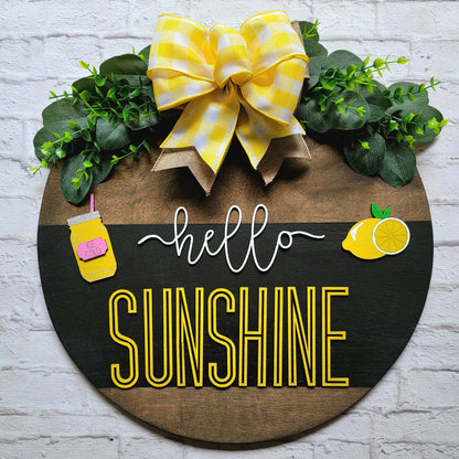 Hello Sunshine Door Hanger