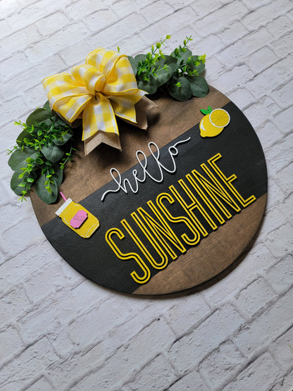 Hello Sunshine Door Hanger