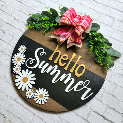 Hello Summer Door Hanger