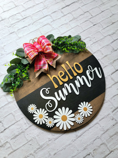 Hello Summer Door Hanger