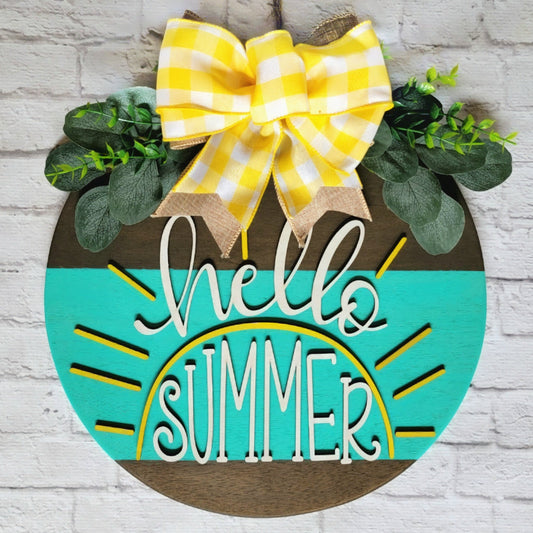 Hello Summer Door Hanger