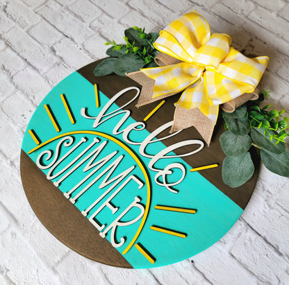 Hello Summer Door Hanger