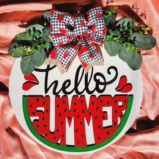 Hello Summer Door Hanger