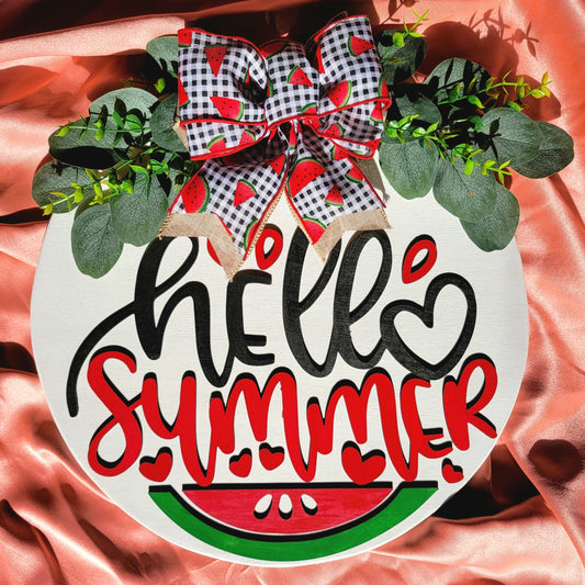 Hello Summer Door Hanger