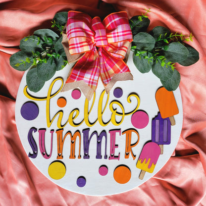 Hello Summer Door Hanger