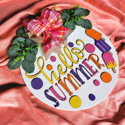 Hello Summer Door Hanger