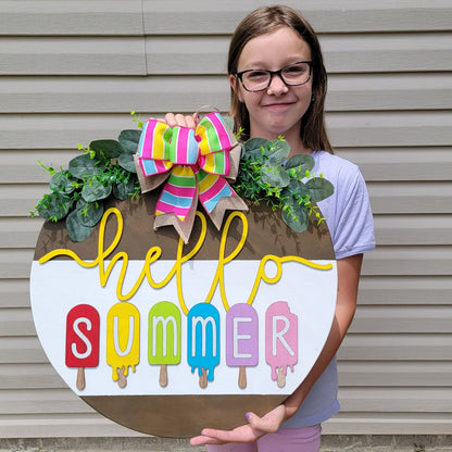 Hello Summer Door Hanger