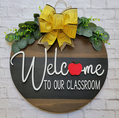 Welcome to our Classroom Door Sign Decor