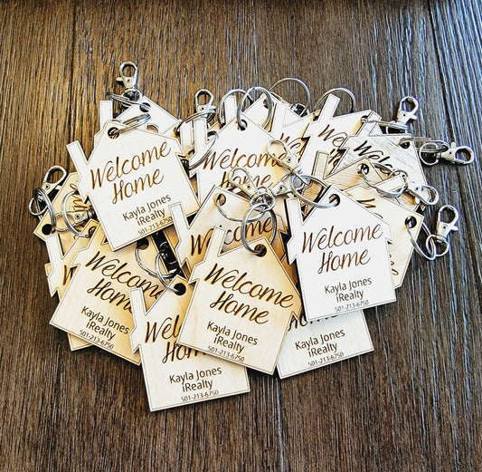 Welcome Home Real Estate Keychains